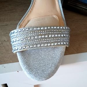 SILVER SANDAL SZ.9
